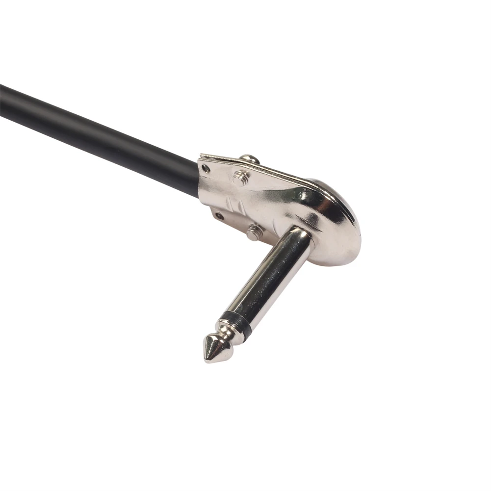 Pedal Cable Guitar Effect Cable 1/4-inch Plugs 15CM Black 6.35mm Elbow Core Audio Plug Right Angle Silver Connector
Pedal Cable Guitar Effect Cable 1/4-inch Plugs 15CM Black 6.35mm Elbow Core Audio Plug Right Angle Silver Connector