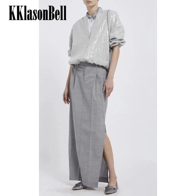 1.15 KKlasonBell Fashion Sequined Zipper Jacket Or Split Long Skirt Women's Set
1.15 KKlasonBell Fashion Sequined Zipper Jacket Or Split Long Skirt Women's Set