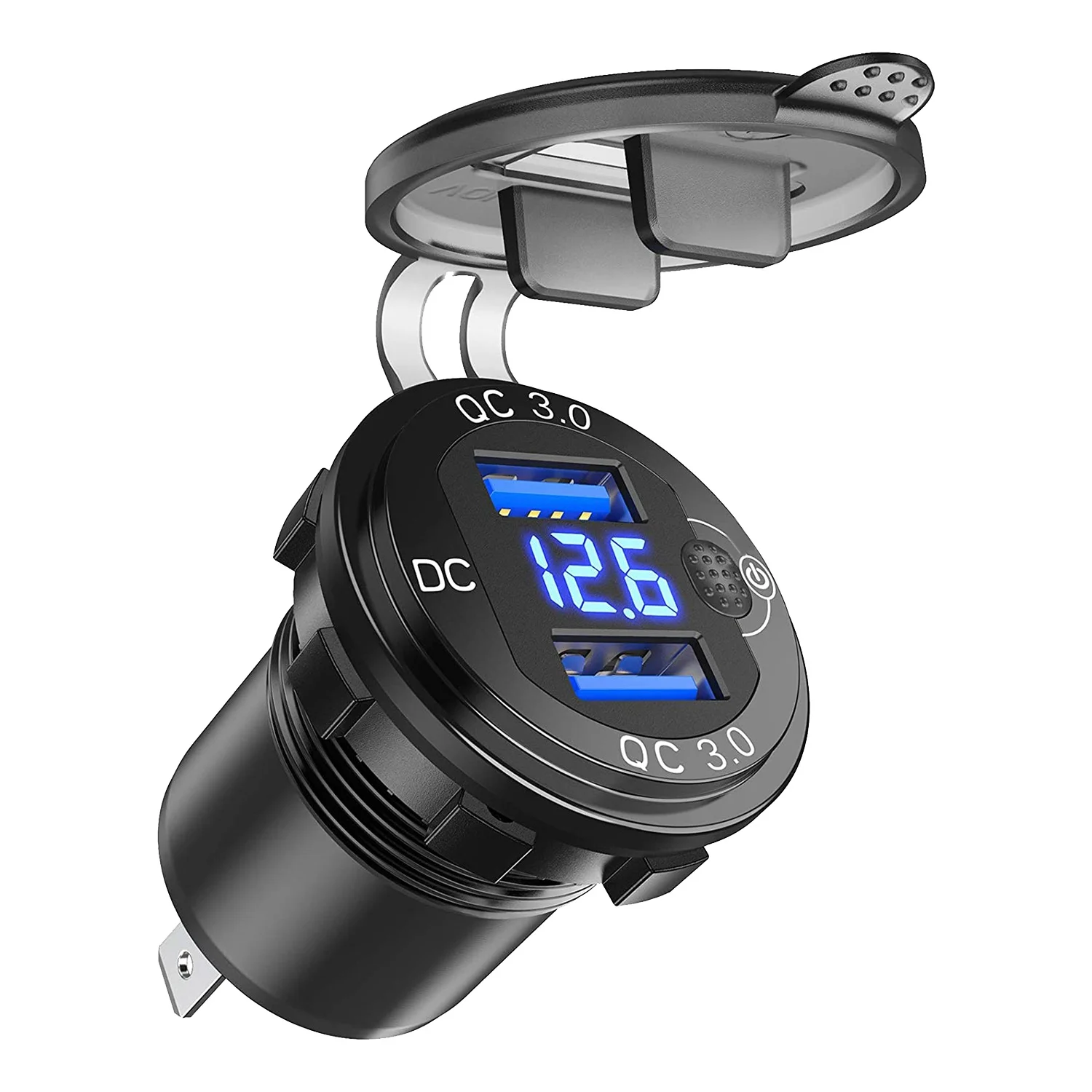 Автомобильное зарядное устройство Quick Charge 3,0 с двумя USB-портами и вольтметром, с выключателем вкл./выкл., 36 Вт, 12 В
Автомобильное зарядное устройство Quick Charge 3,0 с двумя USB-портами и вольтметром, с выключателем вкл./выкл., 36 Вт, 12 В