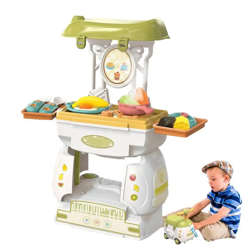 

Kitchen Toys Imitated Chef Pretend Cooking Food Play Dinnerware Set Safe Cute Children Girl Car Toy Gift Fun Role Play Game