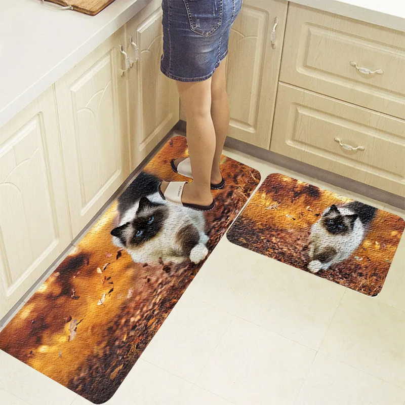 Cute cat two-piece modern kitchen floor mat living room room decoration personality fashion anti-slip protection kitchen carpet
Cute cat two-piece modern kitchen floor mat living room room decoration personality fashion anti-slip protection kitchen carpet