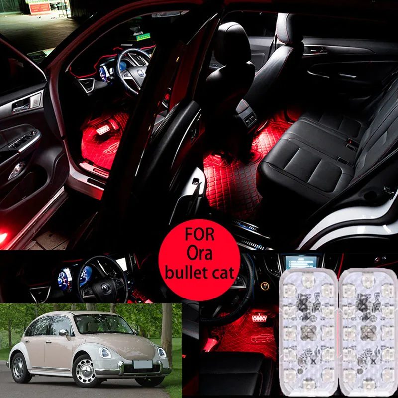 FOR Ora bullet cat LED Car Interior Ambient Foot Light Atmosphere Decorative Lamps Party decoration lights Neon strips
FOR Ora bullet cat LED Car Interior Ambient Foot Light Atmosphere Decorative Lamps Party decoration lights Neon strips