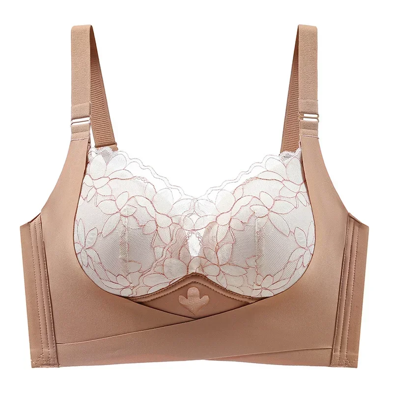 Thin Bra With Large Breasts And Small Bra For Women Without Underwire Adjustable Push-up Comfortable Back Four Row Buckle Bra
Thin Bra With Large Breasts And Small Bra For Women Without Underwire Adjustable Push-up Comfortable Back Four Row Buckle Bra