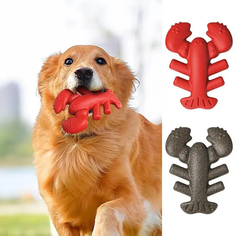 

Teething Tough Chew Dogs Toys Chew Toy Lobster Shape Interactive Dog Toys Training and Entertaining Pet Toys For Medium Large