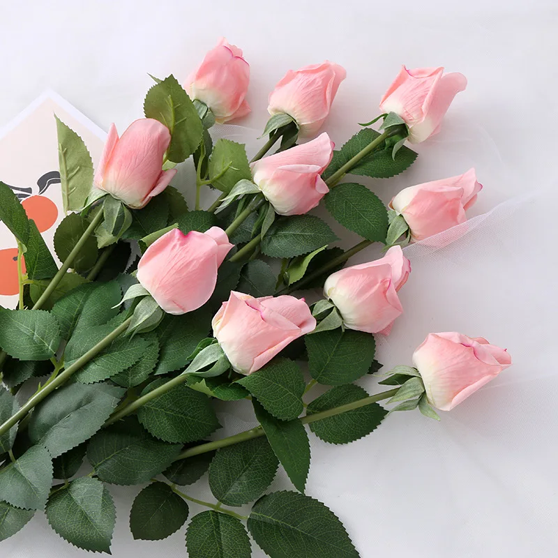 

10 шт., увлажняющие бутоны розы, искусственные цветы, украшение для дома, подарок на день Святого Валентина, букет розы