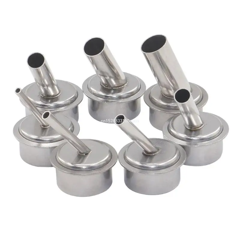 

Hot Air Resisting Nozzles 7pcs Durable Tips Stainless Steel Nozzle Set for Quick 861DW with Slanted Tips Dropship