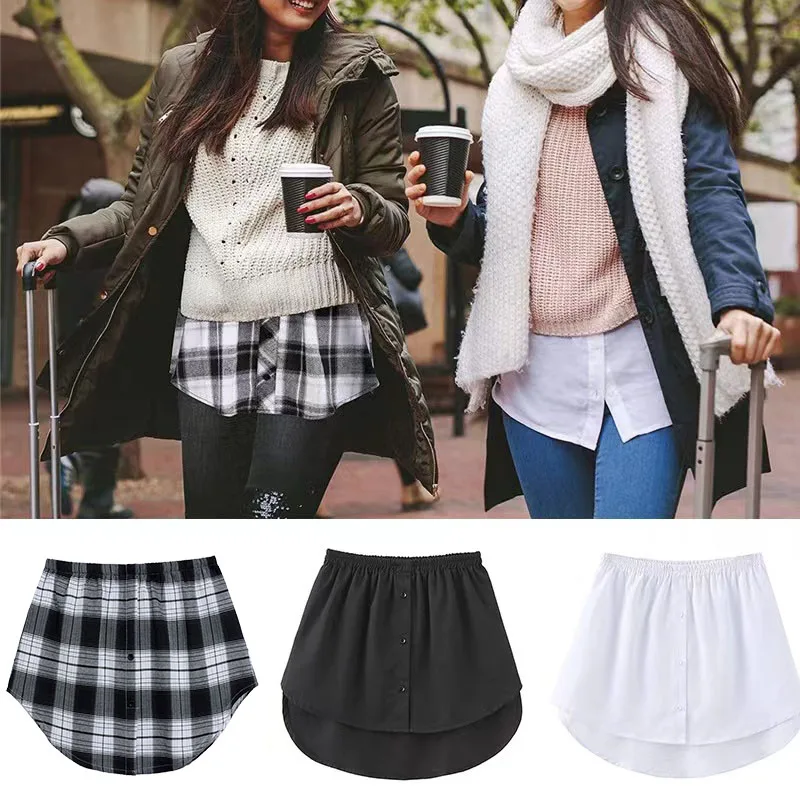 Y2k Fashion Korea Detachable Underskirt Shirt Extender for Women Irregular False Polyester Plaid Skirt Kawaii Solid Mini Skirt
Y2k Fashion Korea Detachable Underskirt Shirt Extender for Women Irregular False Polyester Plaid Skirt Kawaii Solid Mini Skirt