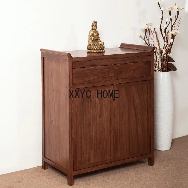 Minimalist Double Door Altar Household Solid Wood Incense Burner Table Buddha Cabinet God of Wealth Black Walnut Buddha Table
Minimalist Double Door Altar Household Solid Wood Incense Burner Table Buddha Cabinet God of Wealth Black Walnut Buddha Table