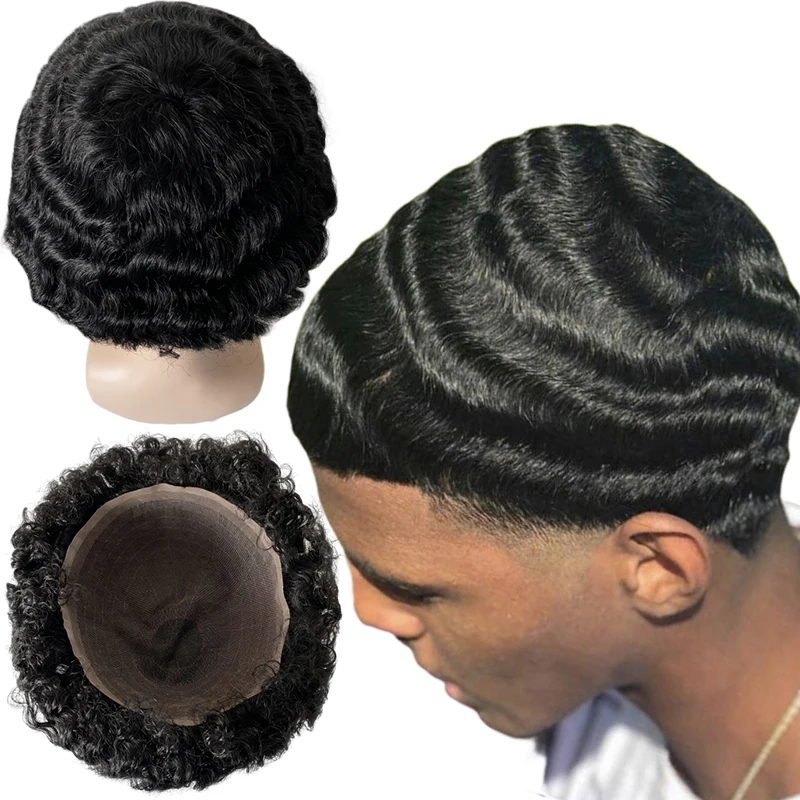 Full Lace Toupee Brazilian Virgin Human Hair Replacement 15mm Wave 1# Jet Black Male Wig 8x10 Full Lace Toupee for Black Man
Full Lace Toupee Brazilian Virgin Human Hair Replacement 15mm Wave 1# Jet Black Male Wig 8x10 Full Lace Toupee for Black Man