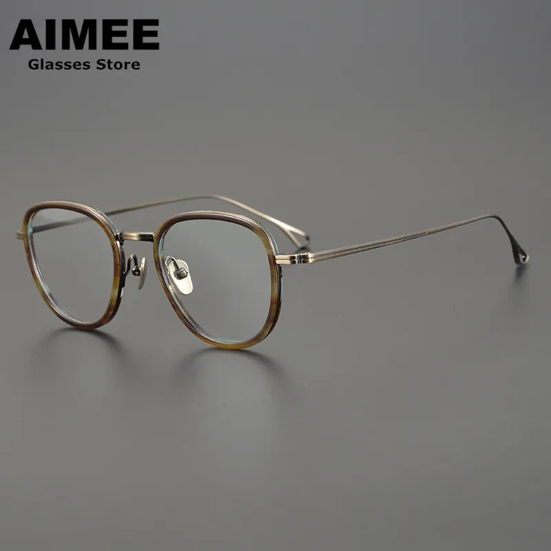 Japanese Handmade Titanium Glasses Frame Men Ultra-Light Prescription Eyeglasses Women Square Spectacles Optical Blue Light Lens
Japanese Handmade Titanium Glasses Frame Men Ultra-Light Prescription Eyeglasses Women Square Spectacles Optical Blue Light Lens