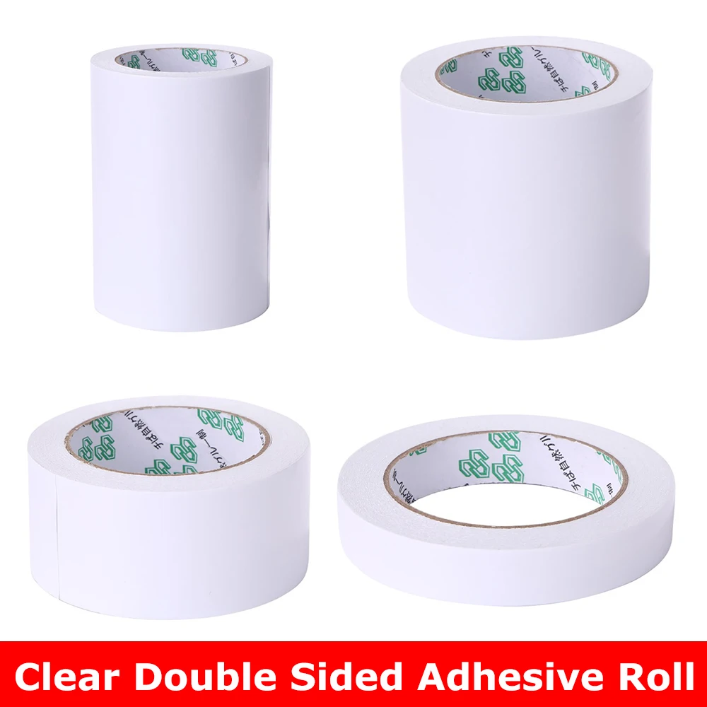 

6/4/2/0.75inch Clear Double Sided Adhesive Roll for DIY Scrapbooking Embellishments Paper Card Crafting 2023 Sticky Tape