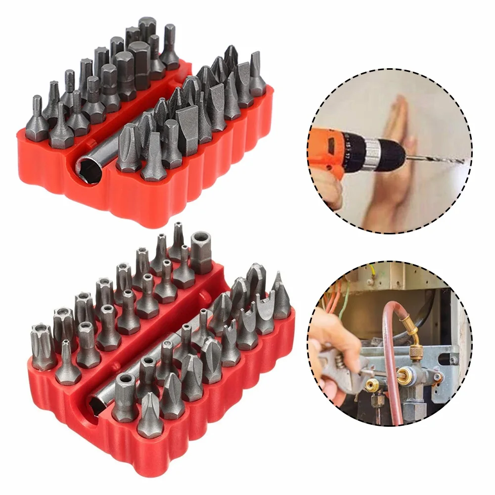 33pcs Security Bit Set With Magnetic Extension Bit Holder Tamper Quick Release Screwdriver Bits Set Quick Release Bit Holder
33pcs Security Bit Set With Magnetic Extension Bit Holder Tamper Quick Release Screwdriver Bits Set Quick Release Bit Holder