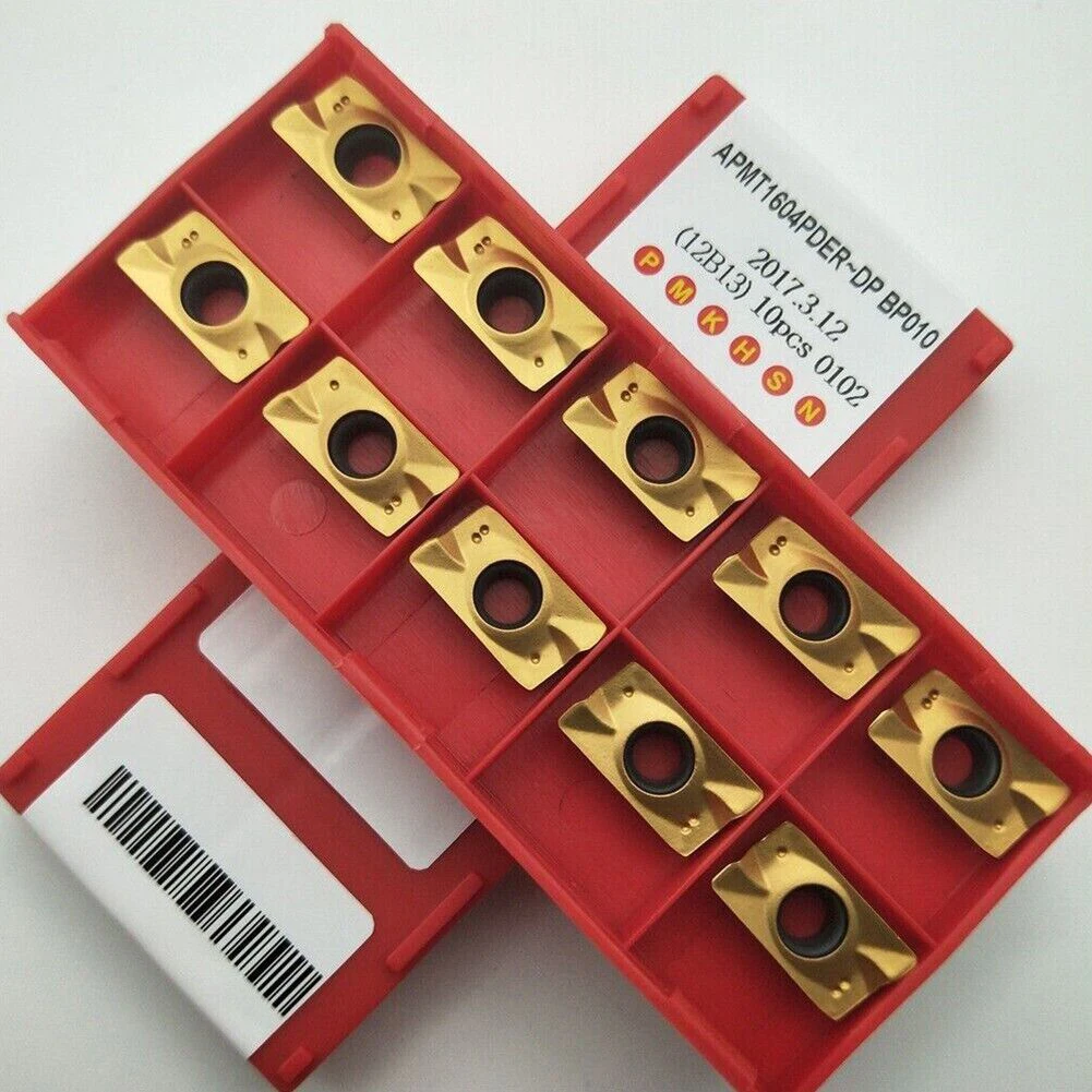 10pcs APMT1135PDER-DP BP010 Lathe Insert Cutting Tool Carbide Turning Blade Insert For Semi-fining CNC Toolholding
10pcs APMT1135PDER-DP BP010 Lathe Insert Cutting Tool Carbide Turning Blade Insert For Semi-fining CNC Toolholding
