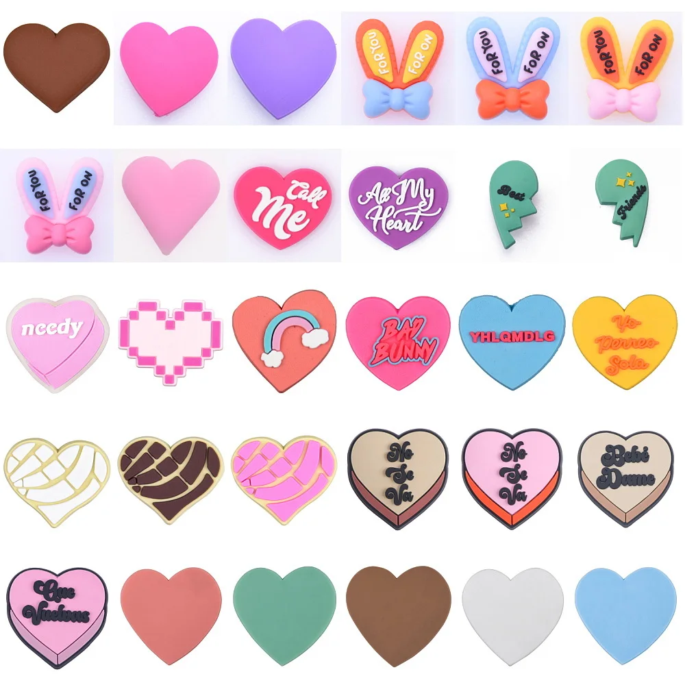 1pcs Colorful Hearts Rabbit Shoe Charms Broken Heart Shoe Decoration Couple Bracelet Accessories For Boyfriend Girlfriend Gifts
1pcs Colorful Hearts Rabbit Shoe Charms Broken Heart Shoe Decoration Couple Bracelet Accessories For Boyfriend Girlfriend Gifts