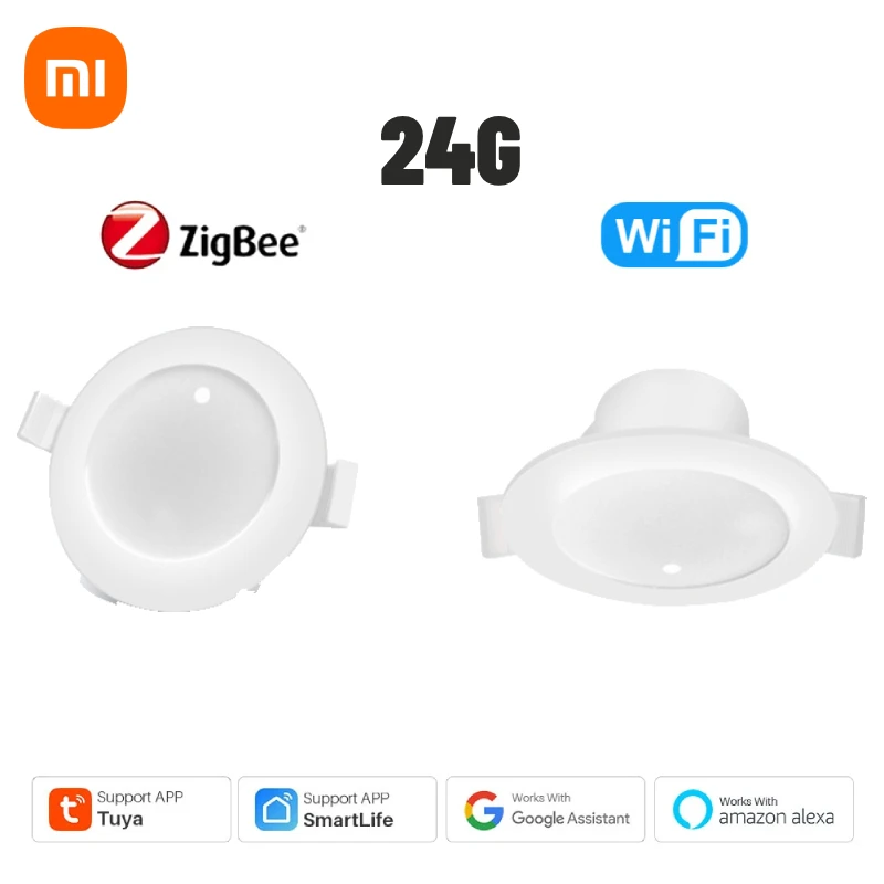 

Xiaomi Tuya WiFi/Zigbee Human Presence Detector 24G Radar Distance Detection Smart Human Body PIR Sensor Support Home Assistant