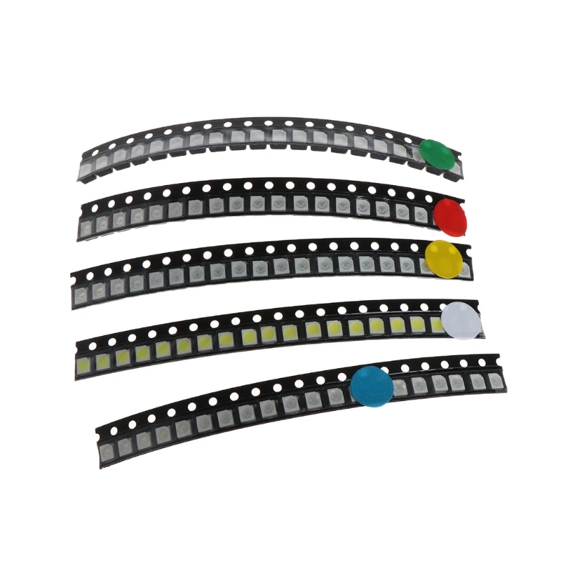 100 Pcs 5 Colors SMD 3528 1210 LED Light Red Green Blue Yellow White Assotment Kit
100 Pcs 5 Colors SMD 3528 1210 LED Light Red Green Blue Yellow White Assotment Kit
