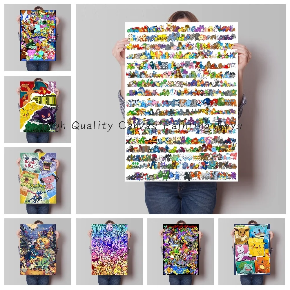 Japanese All The Characters Poster Pokemon Pikachu Anime Canvas Painting Wall Art Pictures HD Mural Bedroom Decor Home Decor
Japanese All The Characters Poster Pokemon Pikachu Anime Canvas Painting Wall Art Pictures HD Mural Bedroom Decor Home Decor