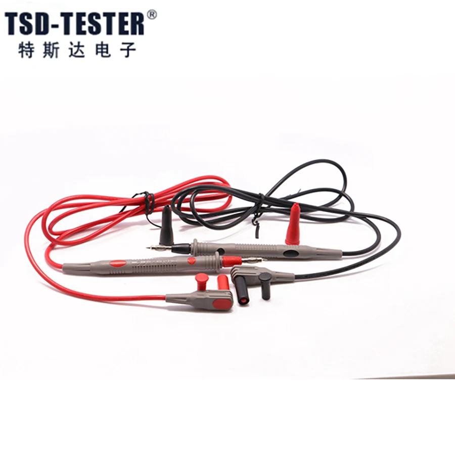 Safety Test Lead One End with the Insulated 4mm Spring Loaded Test Probe Multimeter Test Lead Set (2 Pcs Per Package)
Safety Test Lead One End with the Insulated 4mm Spring Loaded Test Probe Multimeter Test Lead Set (2 Pcs Per Package)