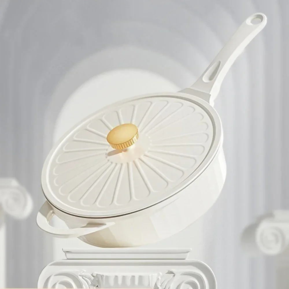 European Style Frying Pan Ceramic Coating Non-stick Surface Aluminum Pan Wood Handle Pan Induction Cooking Gas Easy Clean 
European Style Frying Pan Ceramic Coating Non-stick Surface Aluminum Pan Wood Handle Pan Induction Cooking Gas Easy Clean