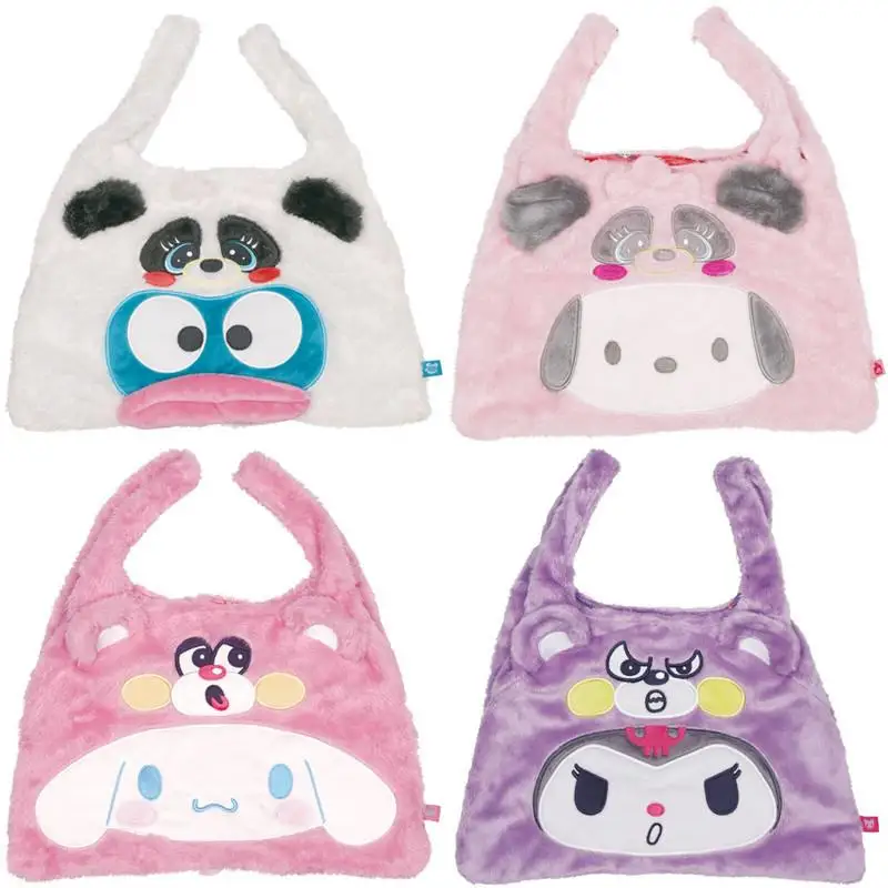 Sanrio Plush Embroidered Handbag Kawaii Cinnamoroll Kuromi Pochacco Hangyodon Multifunctional Storage Handbag Drawstring Pocket
Sanrio Plush Embroidered Handbag Kawaii Cinnamoroll Kuromi Pochacco Hangyodon Multifunctional Storage Handbag Drawstring Pocket