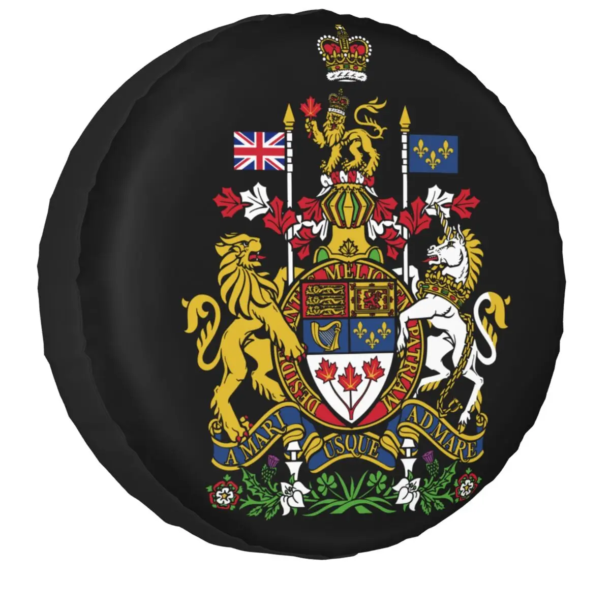 Coat Of Arms Of Canada Tire Cover 4WD 4x4 SUV Spare Wheel Protector Universal Fit for Prado Pajero Jeep 14" 15" 16" 17" Inch
Coat Of Arms Of Canada Tire Cover 4WD 4x4 SUV Spare Wheel Protector Universal Fit for Prado Pajero Jeep 14" 15" 16" 17" Inch