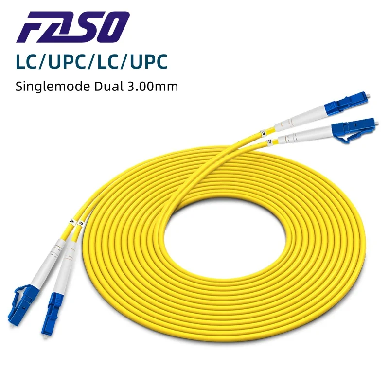 

Оптоволоконный кабель LC к LC UPC, 10 шт., одномодовый двойной 3,0 мм 9/мкм, волоконно-оптический кабель LSZH, Соединительный шнур LC/UPC