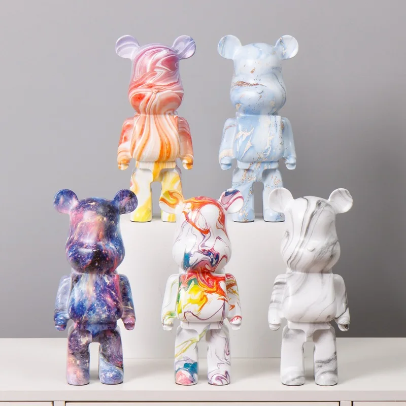 

28cm resin violence bear hot selling series ornaments for home, living room, office desk decoration, money saving gifts