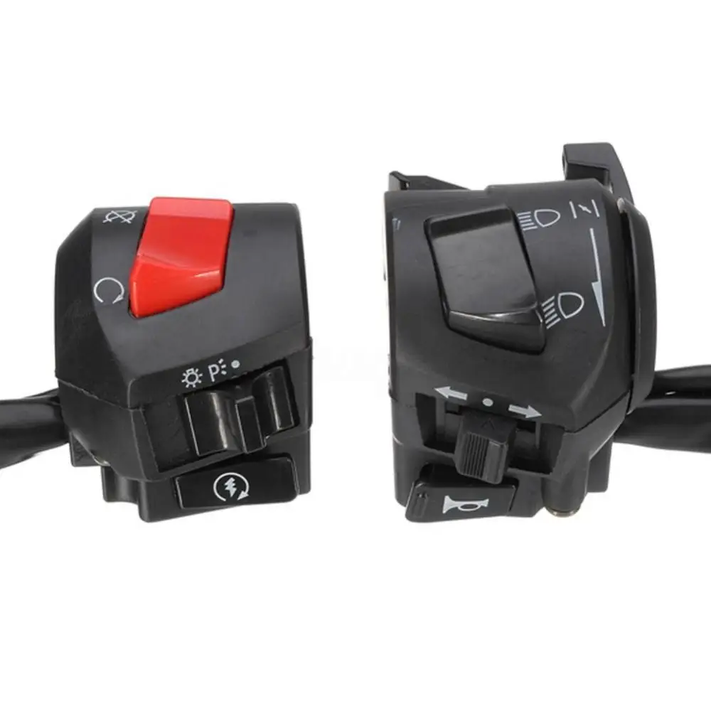 Universal 2Pcs/Set Motorcycle Handlebar Horn Turn Signal Light Control Switch fit 7 8inch diameter handlebars motor Accessories
Universal 2Pcs/Set Motorcycle Handlebar Horn Turn Signal Light Control Switch fit 7 8inch diameter handlebars motor Accessories