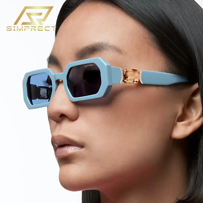 SIMPRECT Luxury Diamond Rectangle Sunglasses For Women 2023 Fashion Brand Quality Designer UV Protection Vintage Sun Glasses
SIMPRECT Luxury Diamond Rectangle Sunglasses For Women 2023 Fashion Brand Quality Designer UV Protection Vintage Sun Glasses