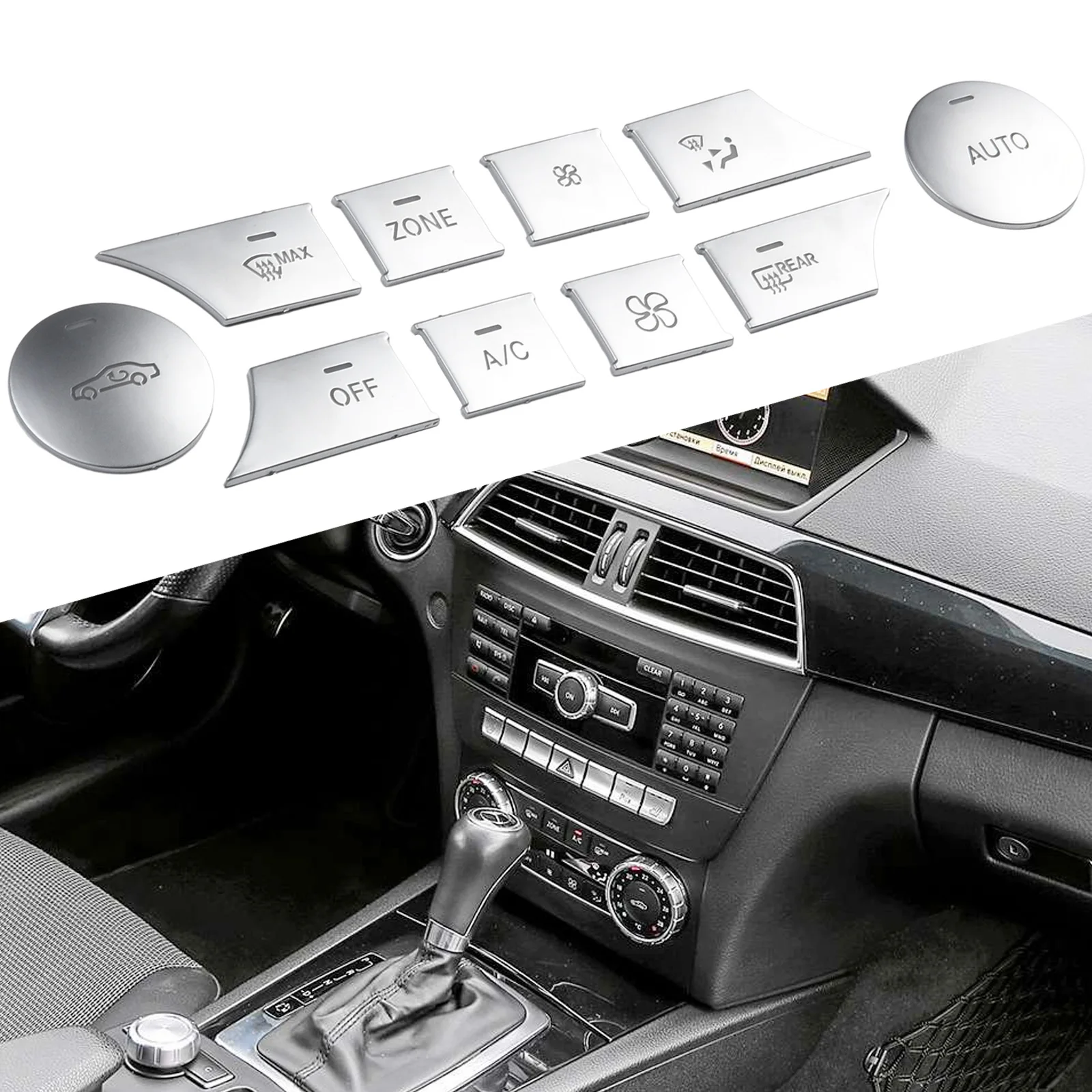 Центральная консоль, накладки на кнопки переменного тока для Benz C, CLS, GL, GLK ML, C218, W204, W166, Сменные аксессуары для ремонта автомобиля «сделай сам»
Центральная консоль, накладки на кнопки переменного тока для Benz C, CLS, GL, GLK ML, C218, W204, W166, Сменные аксессуары для ремонта автомобиля «сделай сам»