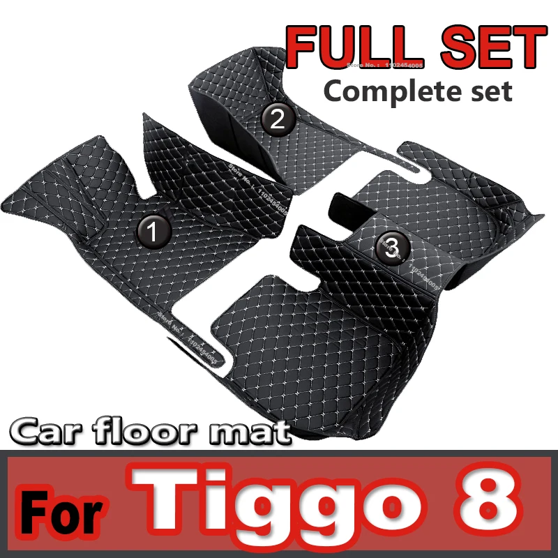 

Car floor mats for Chery Tiggo 8/ Tiggo 8 Pro Five Seats 2022 2023 Interior Details Car Accessories Carpet