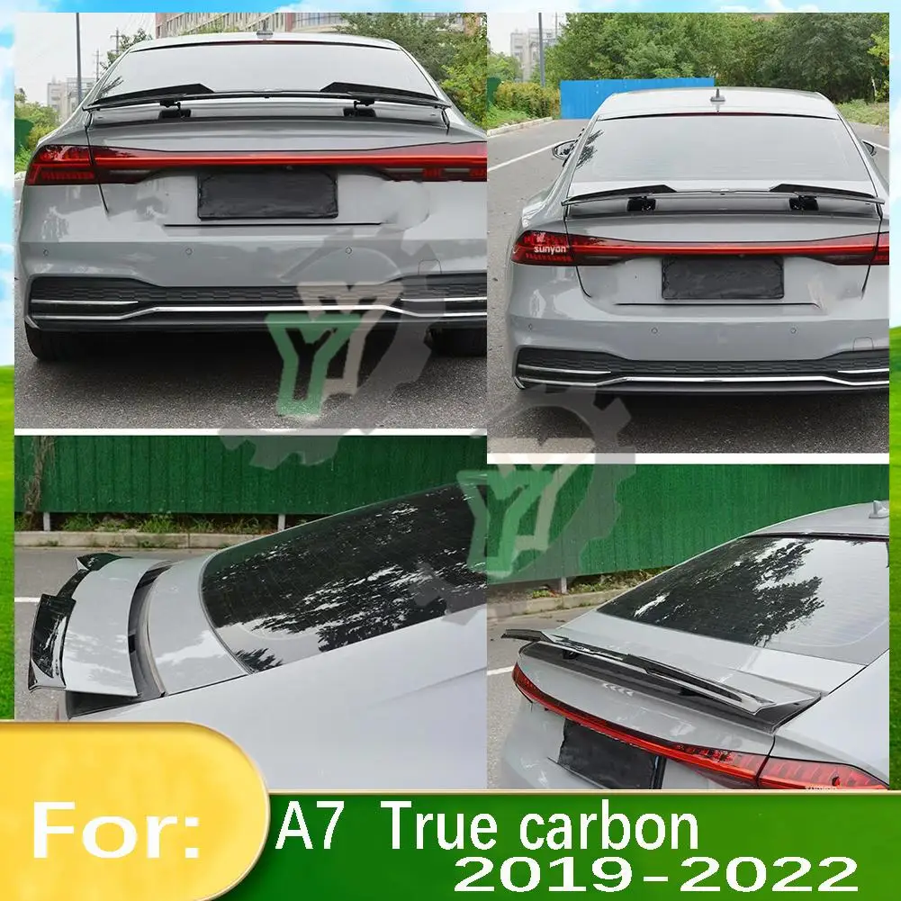 For Audi A7 2019 2020 2021 2022 TFSI True carbon fiber Car Rear Roof Trunk Spoiler Lip Window Wing
For Audi A7 2019 2020 2021 2022 TFSI True carbon fiber Car Rear Roof Trunk Spoiler Lip Window Wing