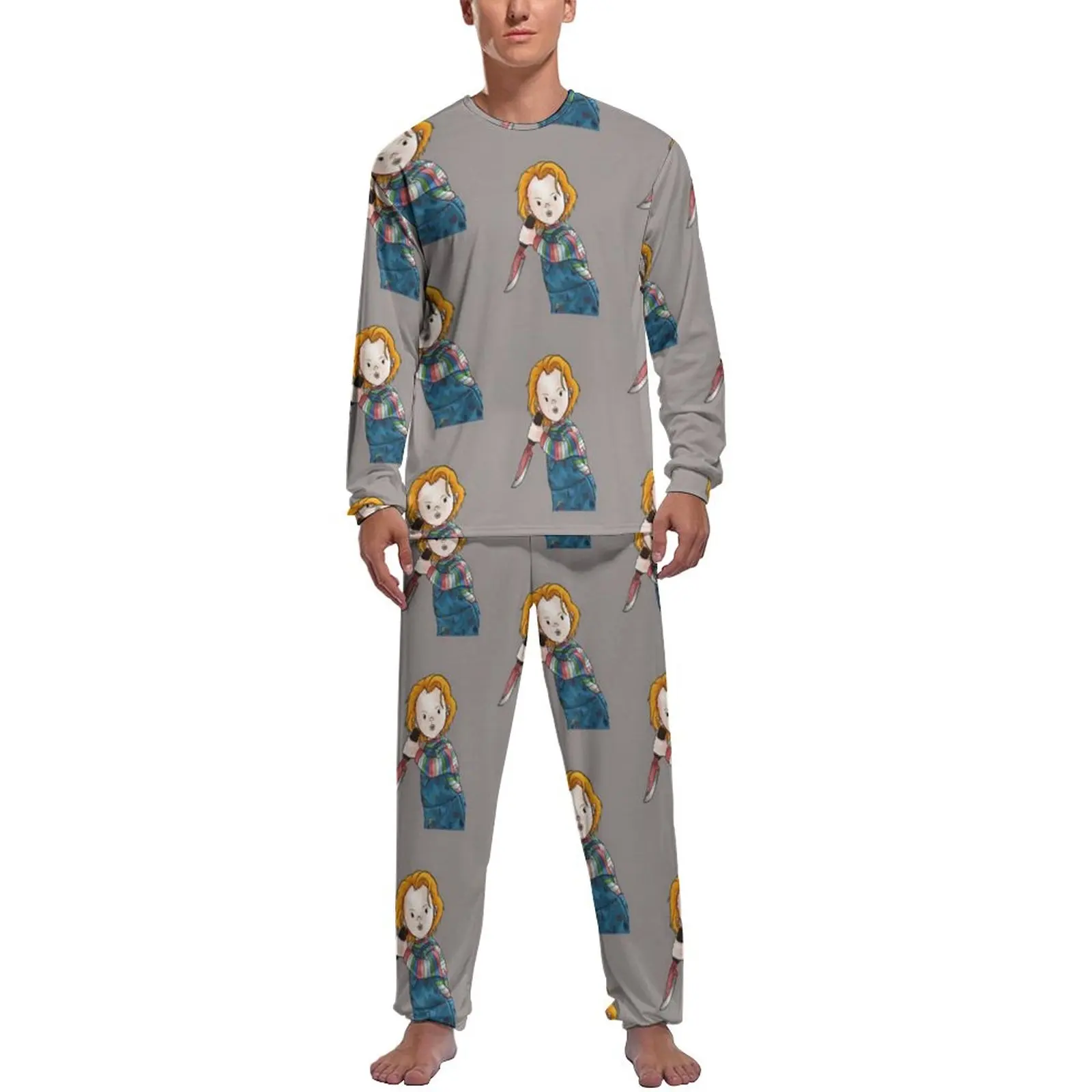 Chucky Pajamas Winter 2 Pieces Horror Movie Character Knife Blood Warm Pajamas Set Men Long-Sleeve Bedroom Graphic Sleepwear
Chucky Pajamas Winter 2 Pieces Horror Movie Character Knife Blood Warm Pajamas Set Men Long-Sleeve Bedroom Graphic Sleepwear