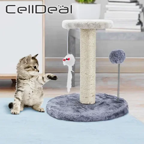 

Cat Climbing Frame Pet Toy With Ball Sisal Scratching Post Cat Kitten Cat Jumping Tower Cat Training Toy Pet Supplies
