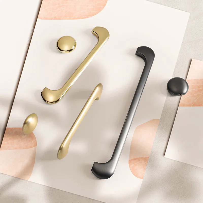 Light Luxury Handle Simplicity Gold Gray Drawer Knobs Modern Kitchen Cupboard Cabinet Door Handles For Furniture Hardware
Light Luxury Handle Simplicity Gold Gray Drawer Knobs Modern Kitchen Cupboard Cabinet Door Handles For Furniture Hardware