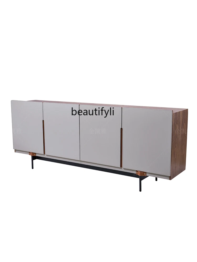 Italian Minimalist Saddle Leather Sideboard Cabinet Home Living Room Wall Storage Entrance Cabinet Tea Cabinet
Italian Minimalist Saddle Leather Sideboard Cabinet Home Living Room Wall Storage Entrance Cabinet Tea Cabinet