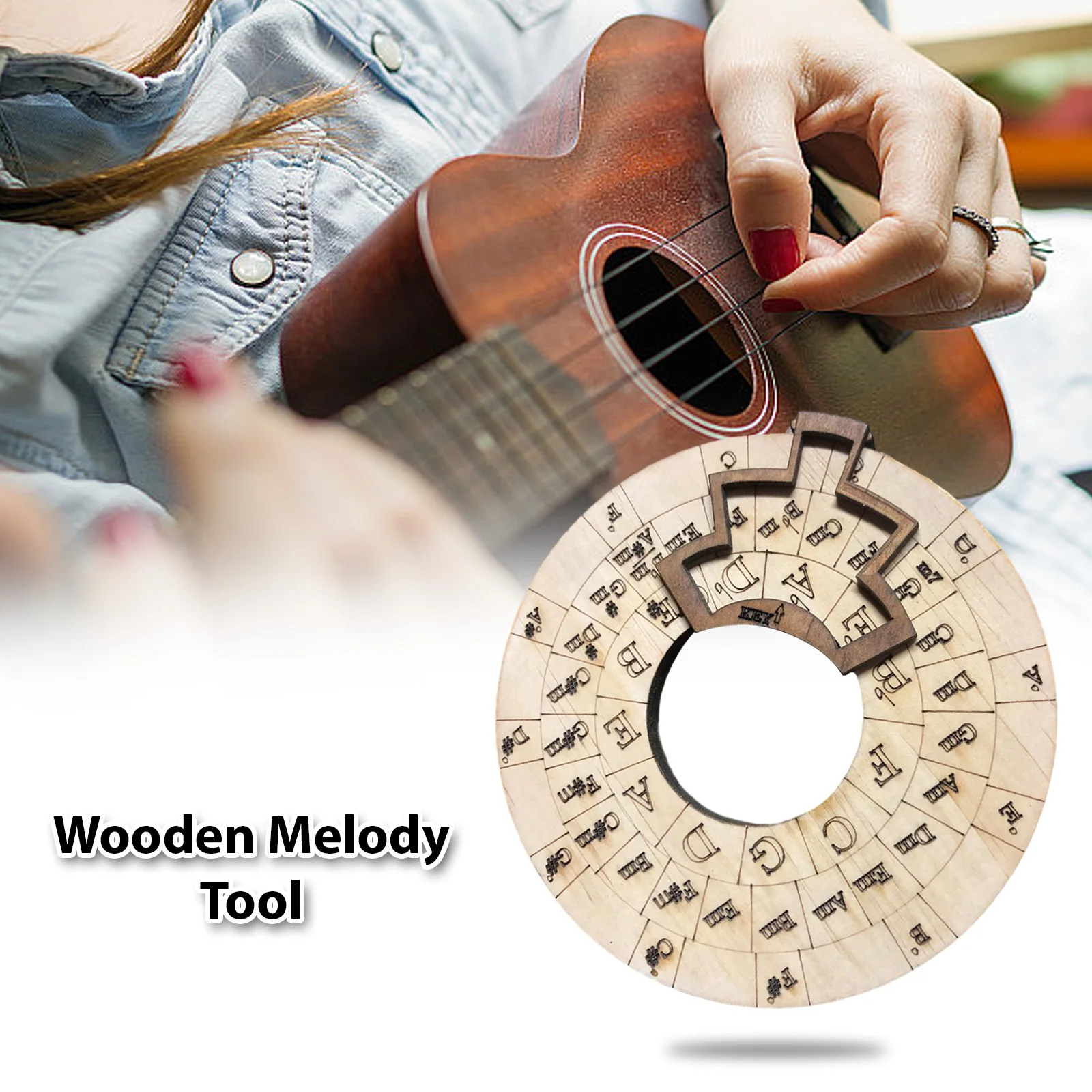 Wooden Melody Tool Music Instrument Wood Melody Maker Circle of Fifths Wheel for Musicians Music Lovers
Wooden Melody Tool Music Instrument Wood Melody Maker Circle of Fifths Wheel for Musicians Music Lovers