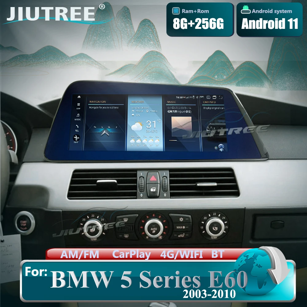 Car Radio For BMW 5 Series E60 2003 - 2012 GPS Android Navigation Multimedia Player Stereo Receiver Autoradio Head Unit Screen
Car Radio For BMW 5 Series E60 2003 - 2012 GPS Android Navigation Multimedia Player Stereo Receiver Autoradio Head Unit Screen