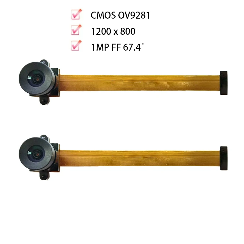 

2Pcs/Lot 1200*800 1/4Inch CMOS OV9281 1MP FF 67.4° Camera Module For Windows, Android, Linux, Wince, Mac OS