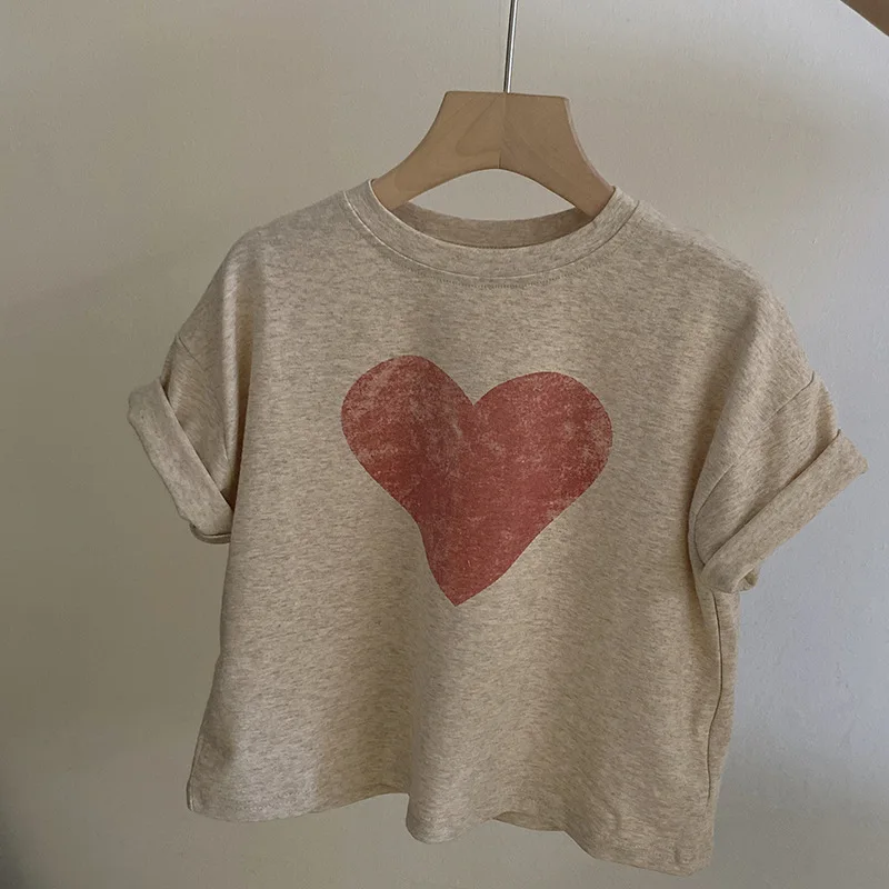 Girls T-shirt 2024 Summer New Love Comfort Short Sleeved Lantern Pants Casual Simple Fashion Loose Sweet Cute Soft Active Cool
Girls T-shirt 2024 Summer New Love Comfort Short Sleeved Lantern Pants Casual Simple Fashion Loose Sweet Cute Soft Active Cool