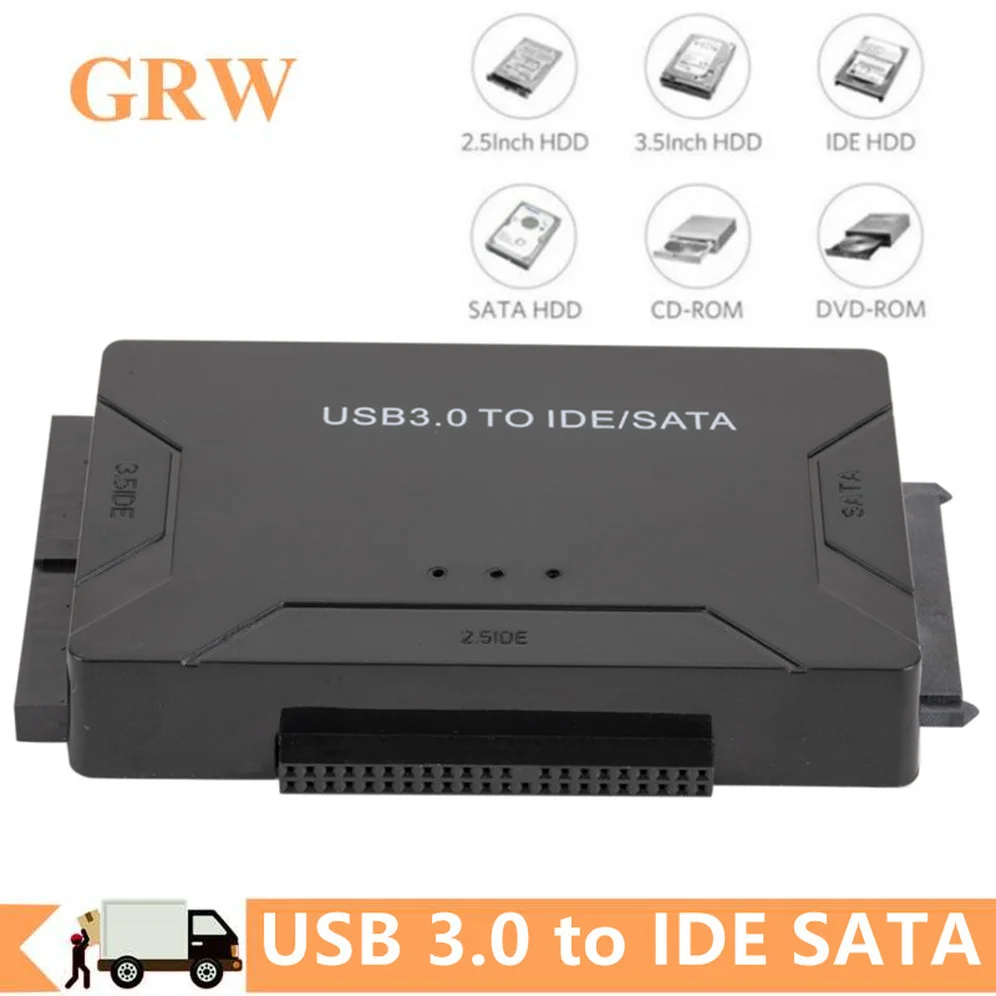 USB IDE SATA Adapter Hard Disk SATA Combo SATA to USB3.0 USB2.0 Data Transfer Converter for 2.5/3.5/5.25 Optical Drive HDD SSD
USB IDE SATA Adapter Hard Disk SATA Combo SATA to USB3.0 USB2.0 Data Transfer Converter for 2.5/3.5/5.25 Optical Drive HDD SSD