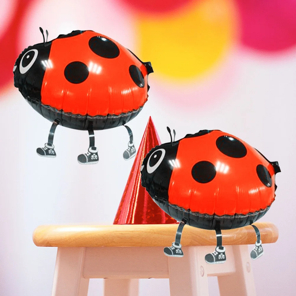 

2 Pcs Engagement Balloons Animal Air Walkers Pet Decorations Walking Foil Children's