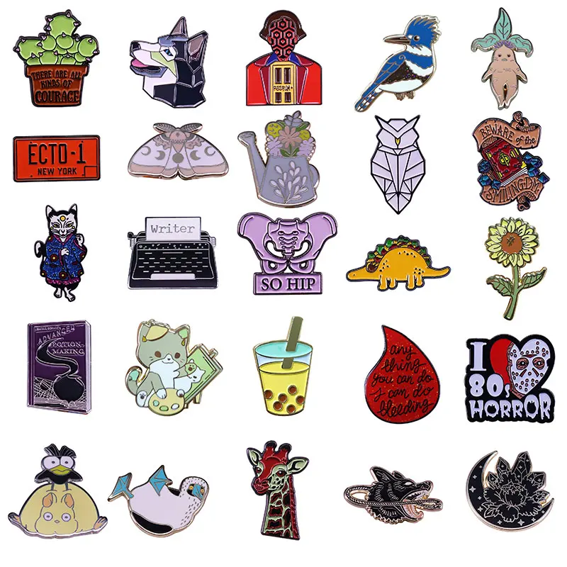 

（37）All Saints' Day Horror Movie Series Lapel Brooch Enamel Pins A Gift For A Good Friend Fashion Jewellery Metals Badges