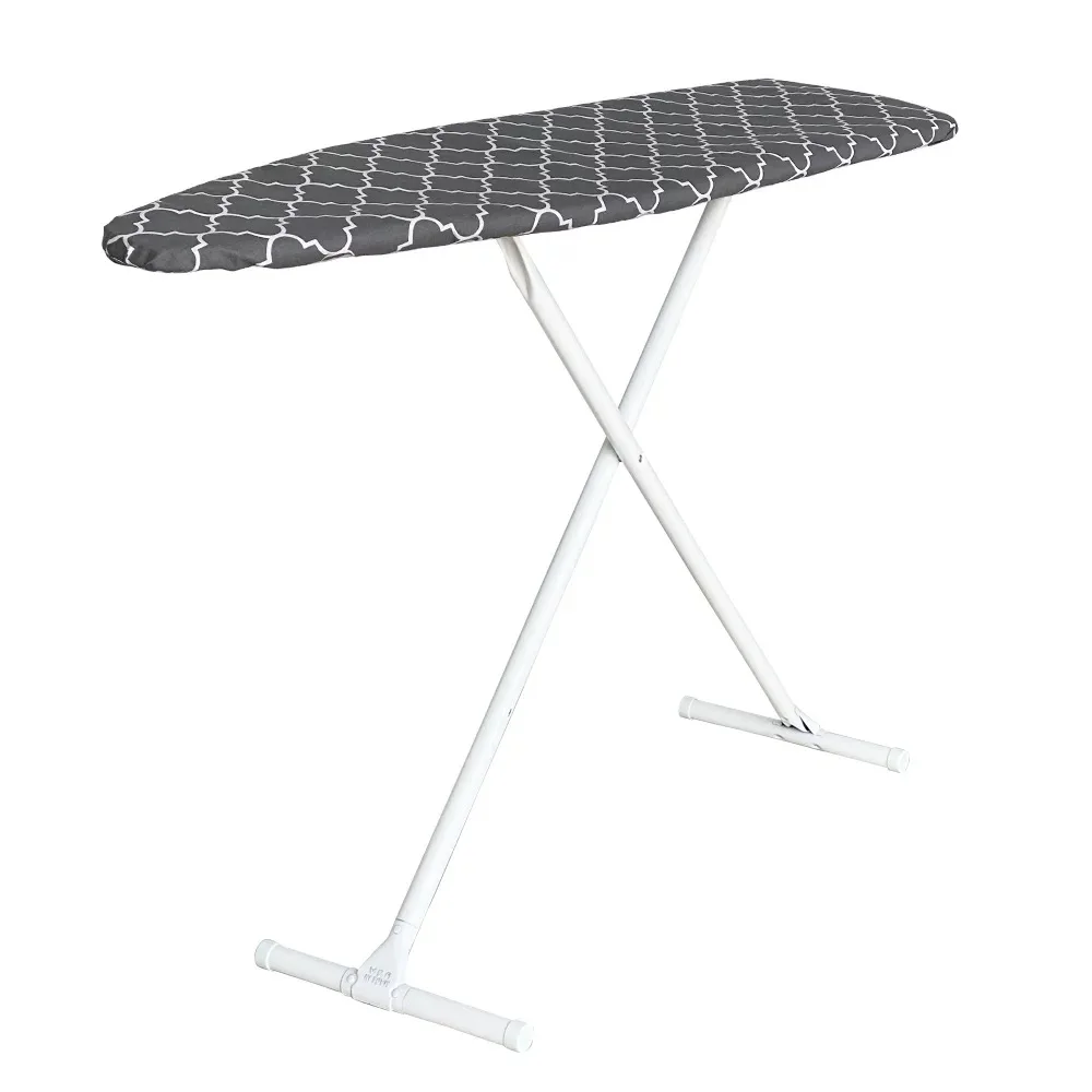 

Adjustable height, T-leg 53 "x 14" ironing board, plaid