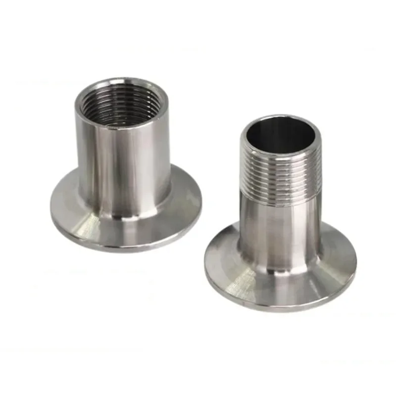 

1/2" 3/4" 1" NPT Male Thread 304 Stainless Steel Sanitary Ferrule Pipe Fitting For Homebrew Fit Tri Clamp