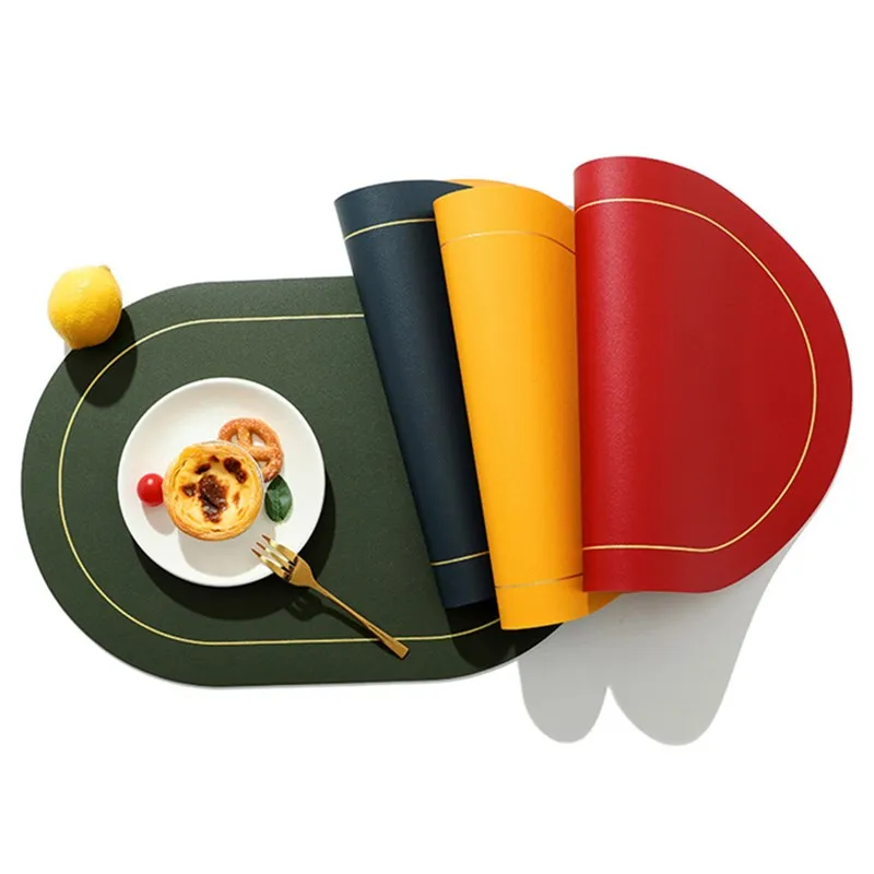 2pcs Oval PU Table Placemats Double Sided Table Setting Restaurant Cafe Catering Bar Winery Dining Decoration Interior Design P7
2pcs Oval PU Table Placemats Double Sided Table Setting Restaurant Cafe Catering Bar Winery Dining Decoration Interior Design P7