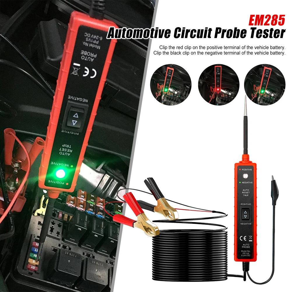 Car Electric Power Tester Electrical Car Road Test Pen Automotive Diagnostic Tool DC6-24V Car Electrical System Tester
Car Electric Power Tester Electrical Car Road Test Pen Automotive Diagnostic Tool DC6-24V Car Electrical System Tester