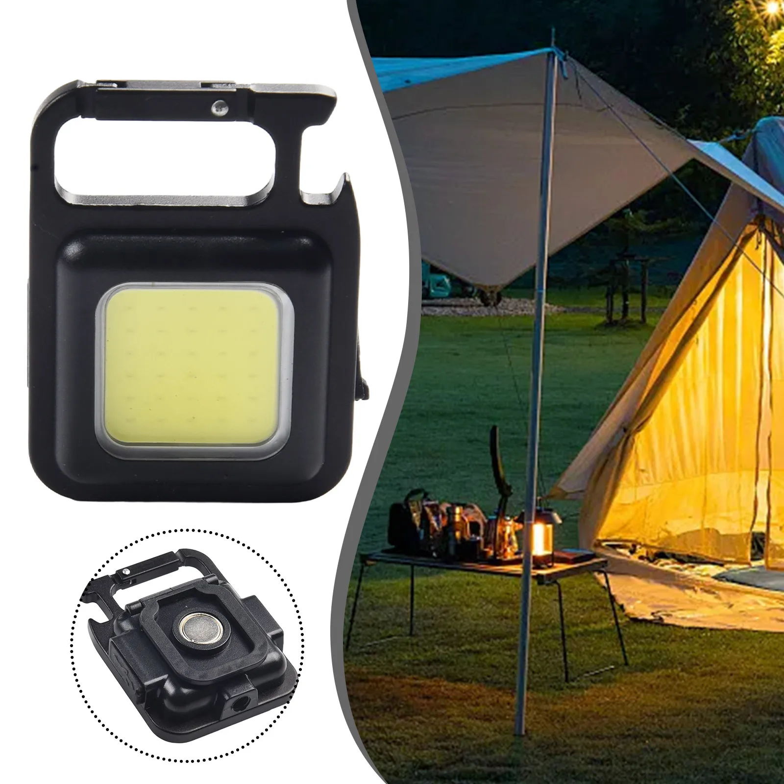 Mini LED Flashlight Portable Waterproof Work Light Pocket Keychains Torch USB Rechargeable With Magnet Base Foldable Handle
Mini LED Flashlight Portable Waterproof Work Light Pocket Keychains Torch USB Rechargeable With Magnet Base Foldable Handle