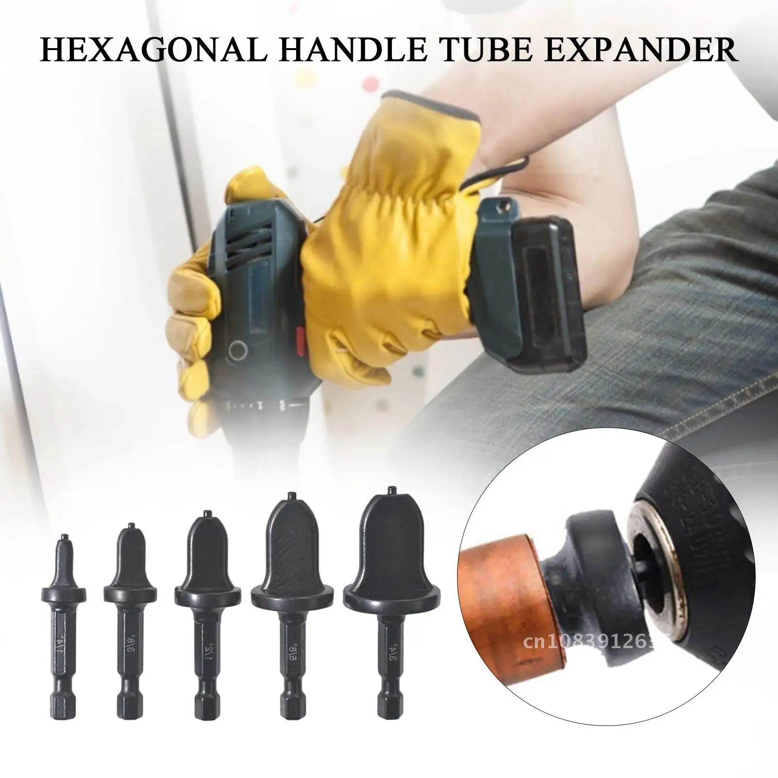 Copper Pipe Expander Tool Set 5pcs Hexagonal Handle Pipe Reamer Air-conditioning Pipe 1/4” 3/8” 1/2” 5/8” 3/4”
Copper Pipe Expander Tool Set 5pcs Hexagonal Handle Pipe Reamer Air-conditioning Pipe 1/4” 3/8” 1/2” 5/8” 3/4”