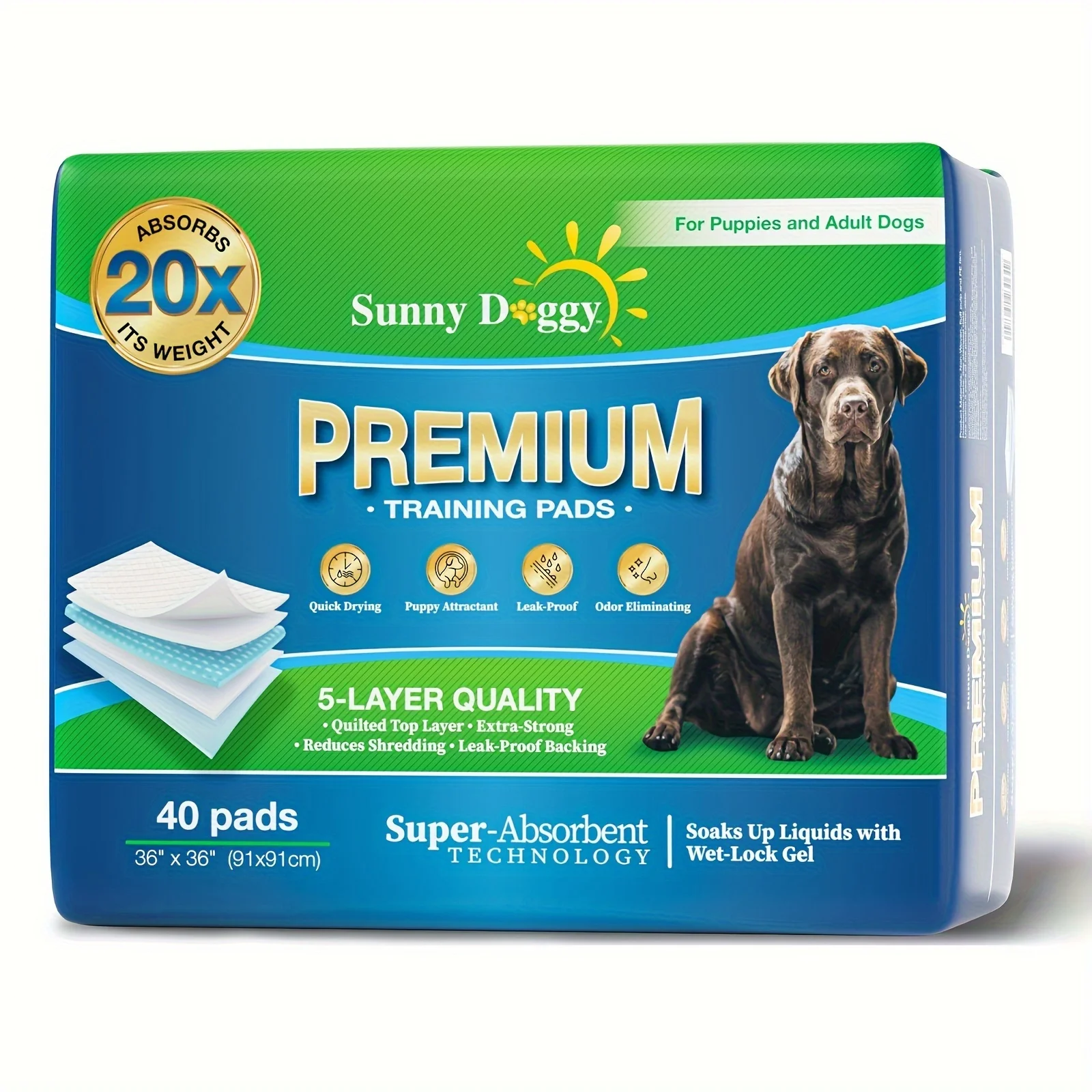 

Pee Pads For Dogs Extra Large Puppy Pads Pet Training Pads Disposable Upgraded Odor Control, Potty Pads Absorbent And Leak-Proof